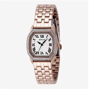 Invicta Women's Wildflower Rose Gold- Diamond Bezel Crystal Watch